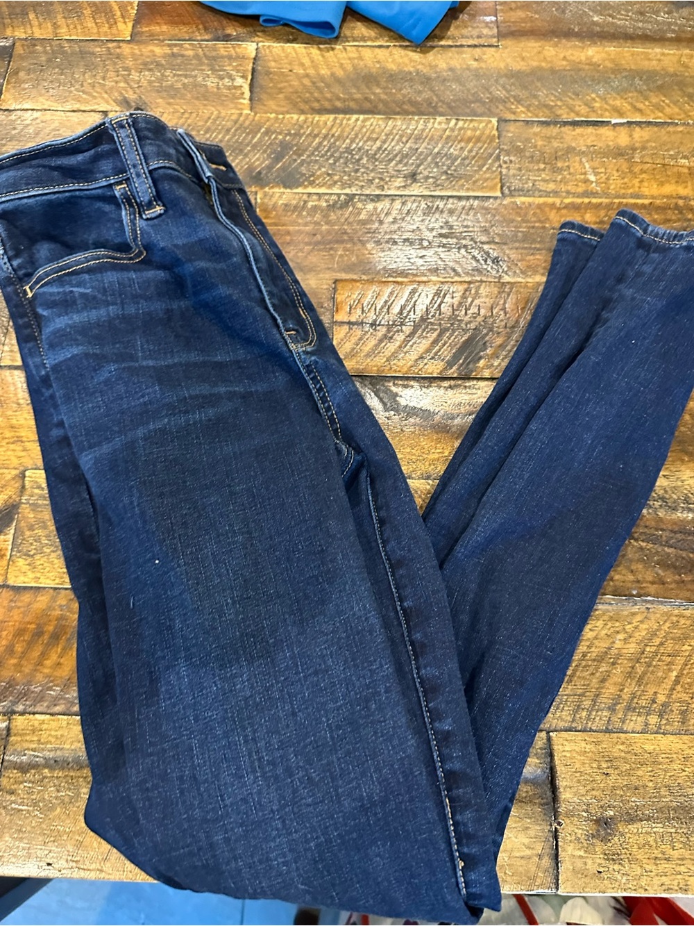 American Eagle Outfitters Dark Blue High-Rise Slim Jeans